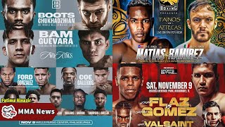 MMA News Latest Boxing tonight November 9 2024 What are the fights lined up [upl. by Ttennaej990]