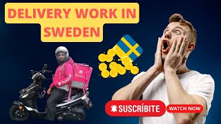 Food Delivery job in sweden [upl. by Gentilis595]