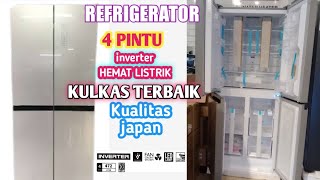 Review Kulkas Besar 4 Pintu Terbaik Sharp SJIF51PGCG review sharp kulkas [upl. by Nona]