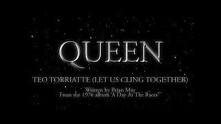 Queen  Teo Torriatte Let Us Cling Together Official Lyric Video [upl. by Auqinahs]