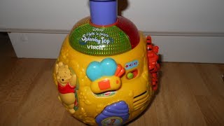 Musical and light up toddler toy VTech Winnie the Pooh Play N Learn Spinning Top [upl. by Thad]