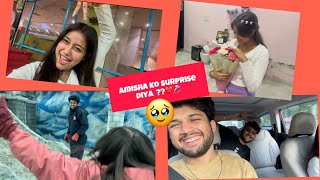 Amisha Ko Surprise Diya 💍 ❤️  Vlogger Varun [upl. by Gasperoni176]