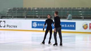 IlinykhKatsalapov FD at practice 04092013 part 1 [upl. by Ollehto310]