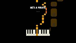 Hes A Pirate Of The Caribbean 🏴‍☠️ EASY SLOW Piano Tutorial [upl. by Yruoc367]