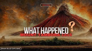 What happened Mount Tambora 1815  The largest Eruption of mount Tambora [upl. by Nylidnarb]