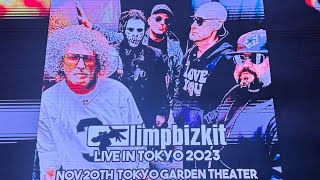 Limp Bizkit live in Tokyo 1st night 20231120 [upl. by Vitus290]