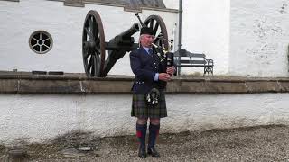 The Earl of Mansfield played on bagpipes by Pipe Major Ian Duncan outside Blair Castle in Scotland [upl. by Cirred]