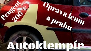 Peugeot 206 Oprava lemu a prahu Car body repair [upl. by Fondea355]