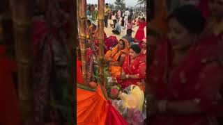 Chhath puja live Panambur beach evening time 2024 [upl. by Endora]