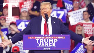 LIVE Donald Trump hosts major MAGA rally in Pennsylvania [upl. by Elisabetta]