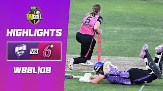 Hobart Hurricanes v Sydney Sixers  WBBL09 [upl. by Jayme414]