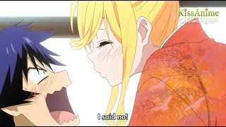 Nisekoi  Drunk Chitoge Ask Raku Kiss  KissAnime [upl. by Ahtivak]