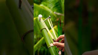 Bamboo creations with New Bamboo IdeaBamboo Diy Bambooart Slingshots Bambooidea [upl. by Elrebma]