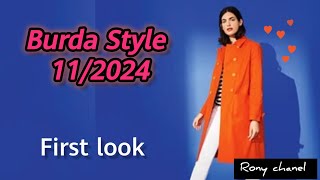 Burda Style magazine November 2024 first look [upl. by Ylrebmek]