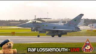 LIVE QRA NORTH POLICING THE SKIES TYPHOON FGR4 amp P8 POSEIDON ACTION • RAF LOSSIEMOUTH 100924 [upl. by Anoj532]