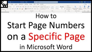 How to add a Footer in Microsoft Word Text Picture Page Numbers [upl. by Fallon]