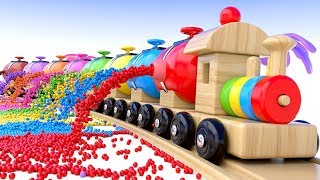 Learn Colors with Preschool Toy Train and Color Balls  Colors Collection for Children [upl. by Rees]