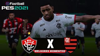 FLAMENGO RECUPERA CONFIANÃ‡A VENCENDO FORA DE CASA  EFOOTBALL GAMEPLAY PES 2021 [upl. by Airdni726]