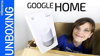 Google Home unboxing configuración y primer contacto  el altavoz INTELIGENTE en español [upl. by Nattirb308]