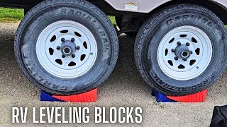 WELLUCK Camper Leveler  RV Leveling Blocks  RV Wheel Chocks [upl. by Sorips]