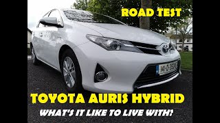 OWNER REVIEW amp ROAD TEST  Toyota Auris HYBRID 2014 [upl. by Shing]