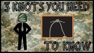 Three Knots You NEED To Know Recon Training [upl. by Eceertal]