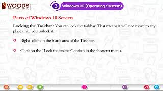 Ch 3  Computer  Woods  Book 3  Windows 10  Operating System   For children [upl. by Nanor]