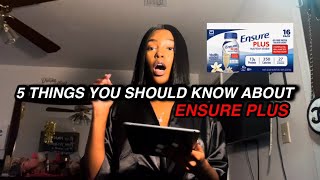 WHAT YOU SHOULD KNOW ABOUT ENSURE PLUS [upl. by Ynnol814]