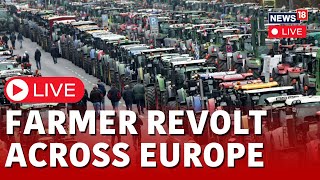 Farmers Protest Live  European Farmers Protest 2024  Farmers Take To Streets Across Europe Live [upl. by Adnahsal588]