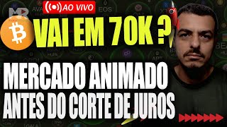 Bitcoin HOJE  Mercado ANIMADO ANTES DO CORTE DE JUROS  ETF BLACKROCK GREYSCALE  AIRDROPS [upl. by Vivien316]