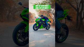 Why do Sportbikes have clipon handlebars Ft Kawasaki Ninja ZX6R  BikeWale shorts [upl. by Alludba440]