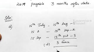 2 Calculation of Due date or Maturity date of Bill of Exchange Class 11  Negotiable Instrument [upl. by Roley]