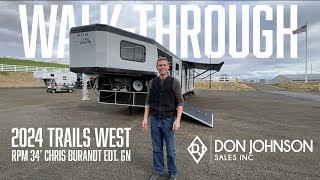 2024 Trails West RPM 34 Chris Burandt Edt GN WalkThrough [upl. by Annod]