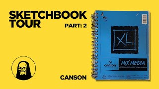 Canson Sketchbook Tour Part 2 [upl. by Nezam342]