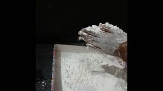 POWDER PLAYING🤍Corn starch powder playing powderplay cornstarch relaxing satisfying viralvideo [upl. by Ryann]