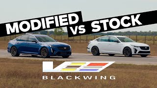 H1000 Blackwing vs Stock Cadillac CT5V Blackwing Sedan  Supercharged V8  Manual Trans [upl. by Borreri800]