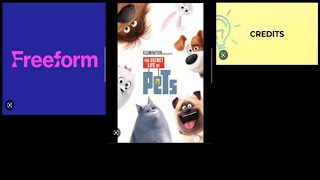 Illumination The Secret Life of Pets 2016  Freeform Funday Credits [upl. by Drawdesemaj750]