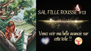 SAL Fille rousse 13 crossstitch stitchalong pointdecroix puntodecruz countedcrossstitch [upl. by Mabelle493]