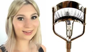 How to Apply False Lashes Youtube  For Beginners [upl. by Soane722]