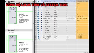 Đồng Bộ Thời Gian Thực Local Time Và System Time PLC S712001500 Synchrony Local Time And UTC TIA [upl. by Sajet662]