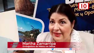 Embajadora Martha Zamarripa pide reforzar seguridad en frontera con Belice [upl. by Unam]