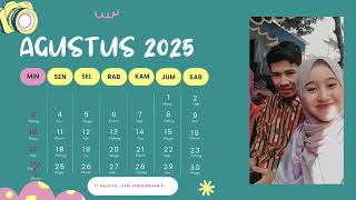 Template Kalender 2025 Canva [upl. by Anaeirb]