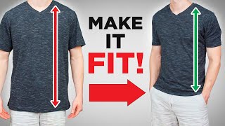 How To Tailor A Long Tshirt In 4 Mins The Easy Way [upl. by Seymour]