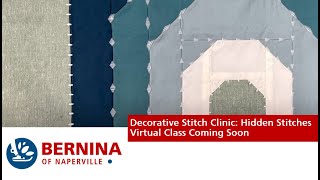 Decorative Stitch Clinic Hidden Stitches virtual class November 28 2023 [upl. by Gunner]