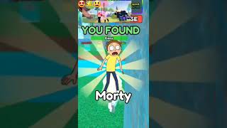 Found Morty Find the Movie Characters funny roblox shorts shortsvideo game gaming [upl. by Koziarz]