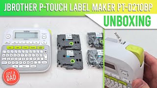 Brother PTouch Label Maker PTD210 UNBOXING [upl. by Barram]