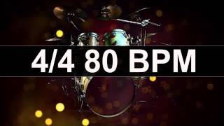 🔴 Drums Metronome 80 BPM [upl. by Modla923]