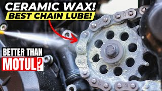 CERAMIC CHAIN LUBE BEST CHAIN LUBE FOR MOTORCYCLE BETTER THAN MOTUL CHAIN LUBE BMW G310R TVS APACHE [upl. by Ydoow]