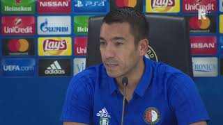 Persconferentie over FeyenoordShakhtar [upl. by Latrena]