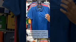 Polo Tshirt with chest embroidery  Best Deals for Wholesale Clothing [upl. by Yrallih]